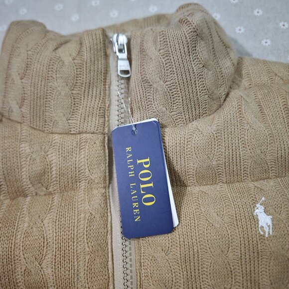 Ralph Lauren Tan Puffer Jacket - Picture 8 of 9